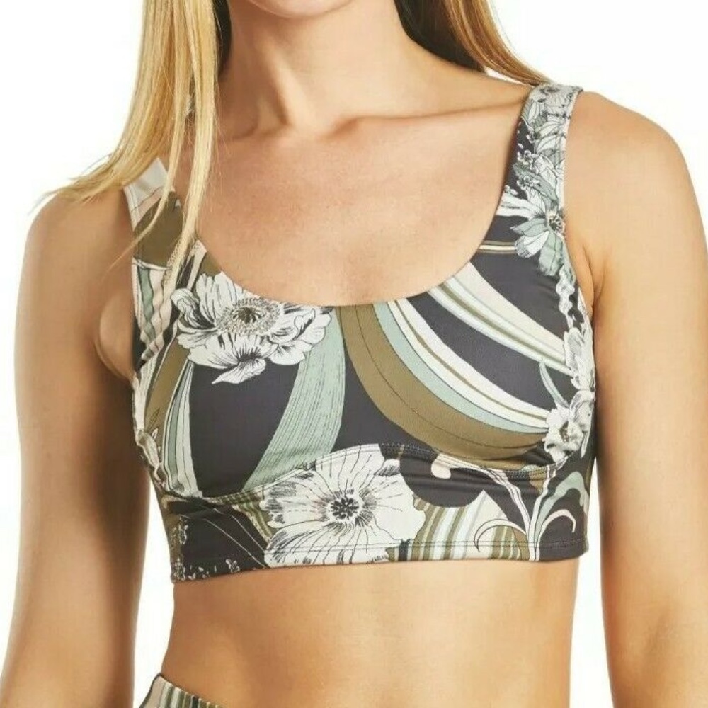 Free People Wave Crush Bra Black Combo NWT